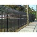 Galvanized Metal Fence With Spear Curvy Top Panels